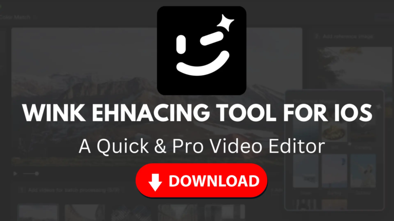 Wink Video Retouching Tool For IOS – For iPad and iPhone